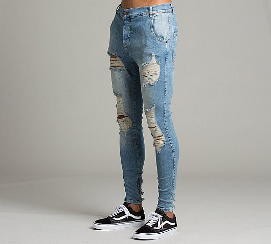 Sik Silk Overworked Low Rise Jean
