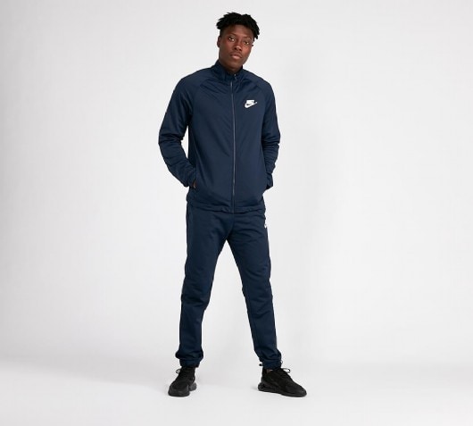 nike red white and blue tracksuit