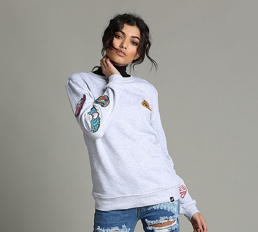 Illustrated People Womens True Romeo Badge Sweatshirt