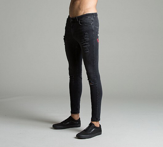 11 Degrees Distressed Skinny Denim Jeans