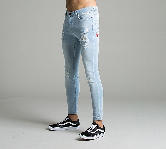 11 Degrees Distressed Skinny Denim Jeans