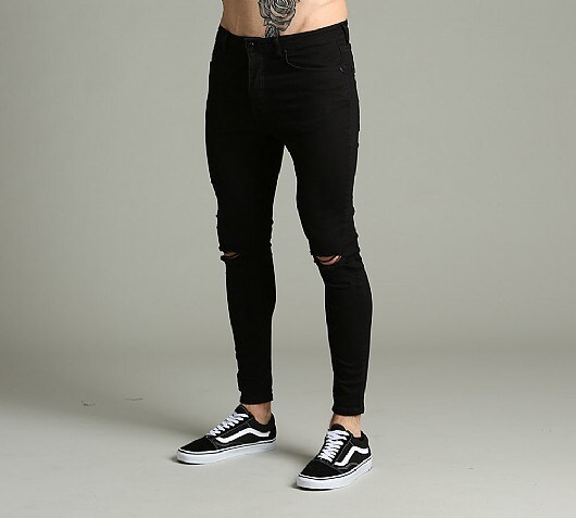 Gym King Spray On Distressed Denim Jean