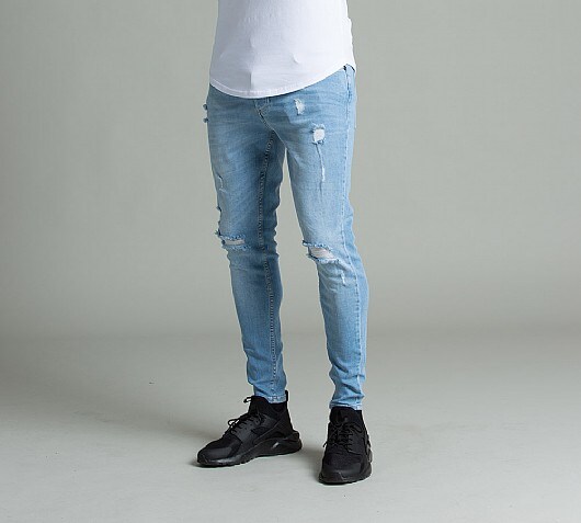 Gym King Spray On Distressed Denim Jean