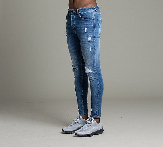 Gym King Spray On Distressed Denim Jean