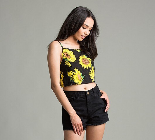 Motel Womens Kaiser Crop Top