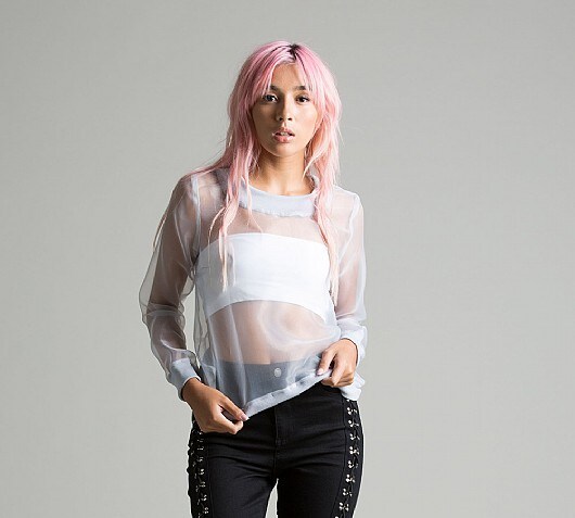 Glamorous Womens Sheer Sweater
