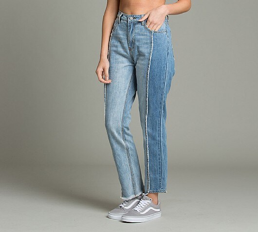 Glamorous Womens Boyfriend Cropped Denim Jean