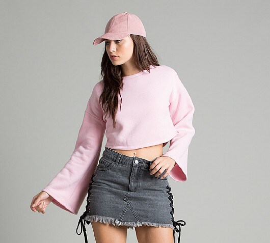 Glamorous Womens Cropped Sweater