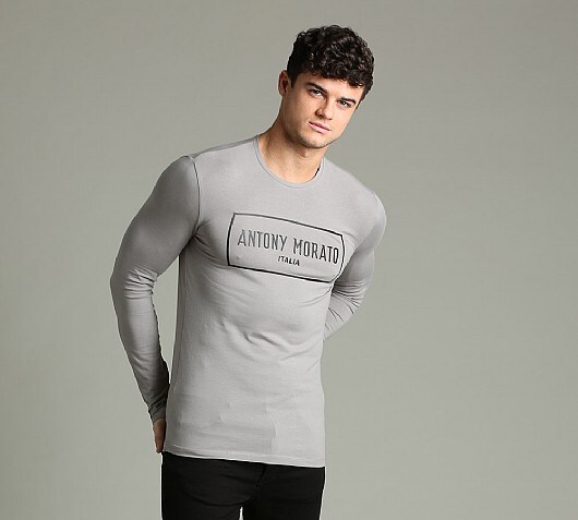 Antony Morato Long Sleeve Box Logo T-Shirt