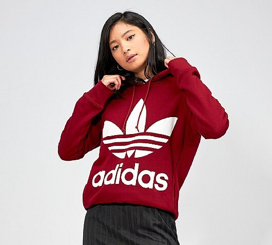 adidas Originals Womens Trefoil Hooded Top