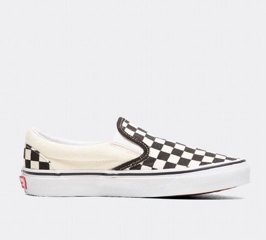 vans classic black and white womens