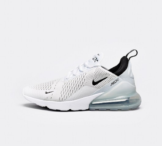 nike white and grey air max 270 trainers