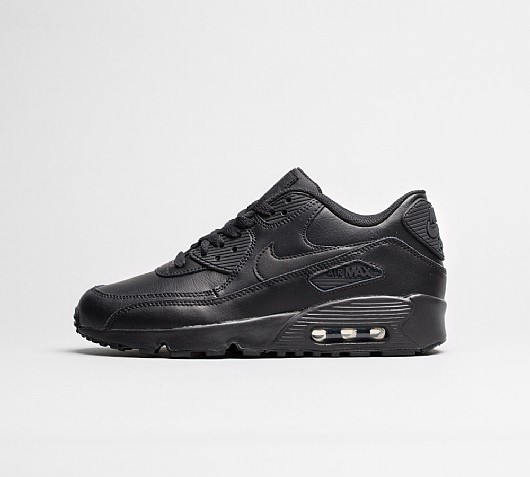 nike air max 90 leather junior black