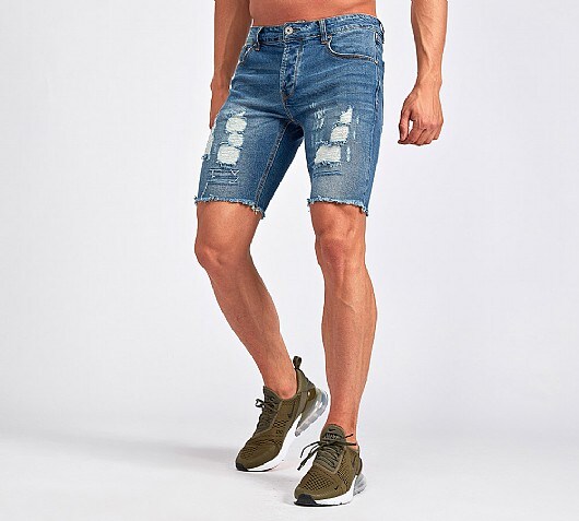 Condemned Nation Escape Frayed Denim Short