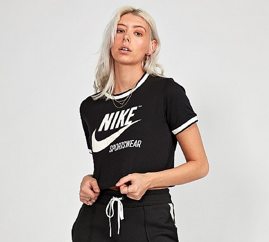 Nike Womens Cropped Archive T-Shirt