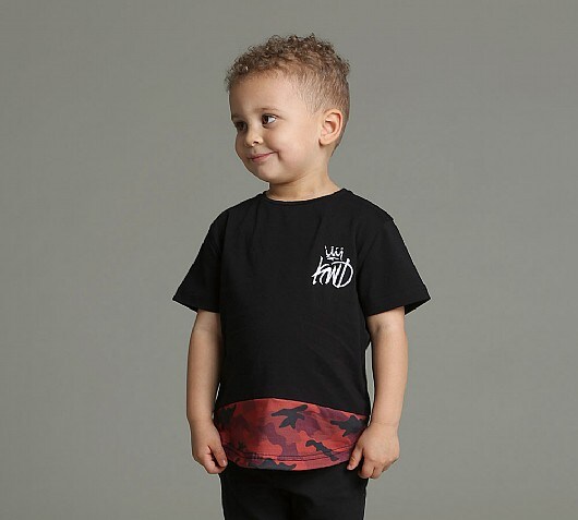 Kings Will Dream Nursery Minto Camo Hem T-Shirt