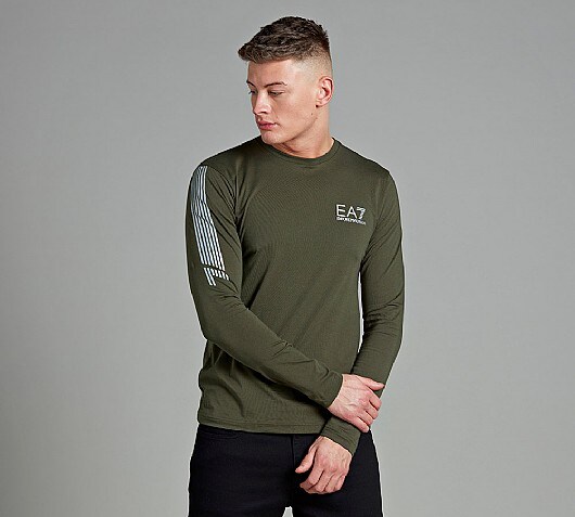 EA7 Reflective Lines Long Sleeved T-Shirt