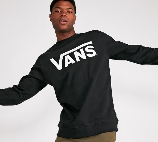 vans jumper black