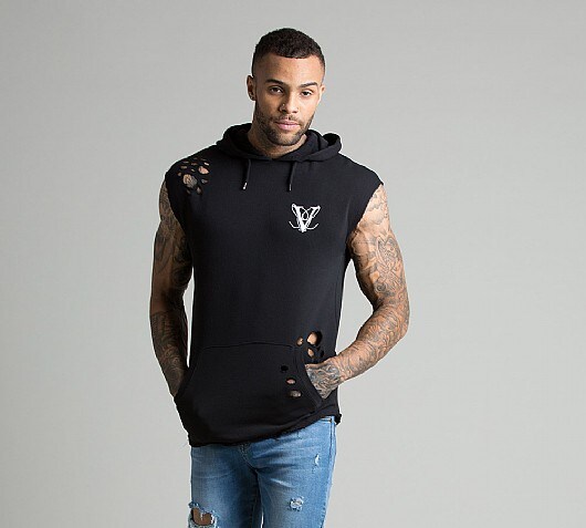 Vole La Lumiere Sleeveless Ripped Hooded Top