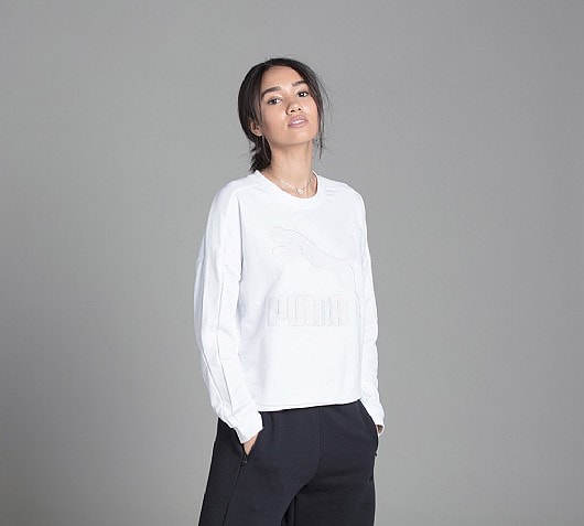 Puma Womens Classic Structured T7 Sweatshirt