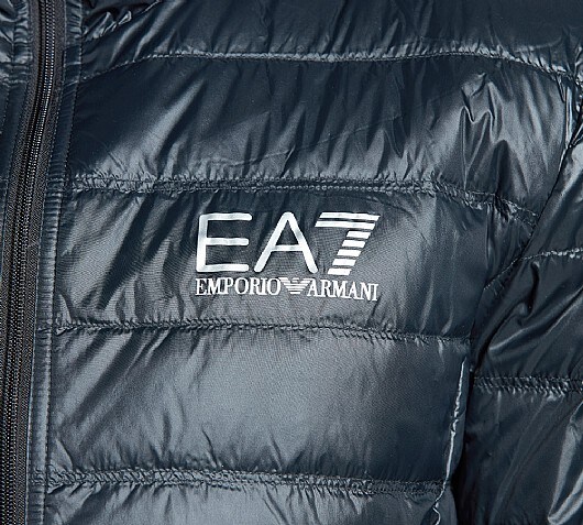 ea7 core logo down jacket