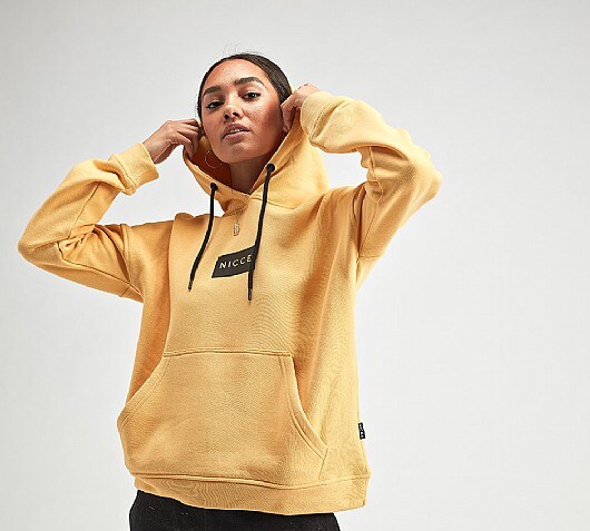 Nicce Womens Ren Patch Hooded Top