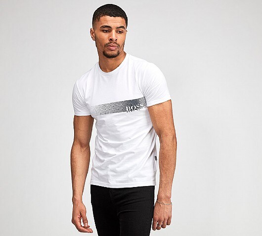 Hugo Boss Fade Stripe Logo T-Shirt
