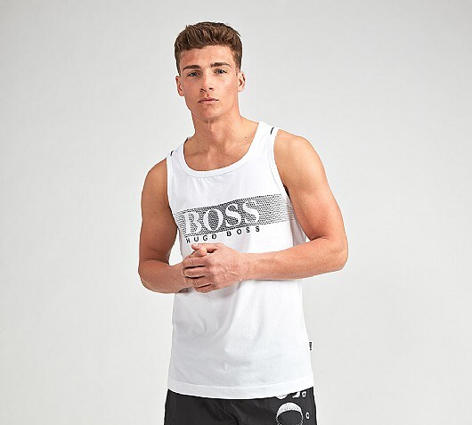 Hugo Boss Faded Stripe Logo Vest