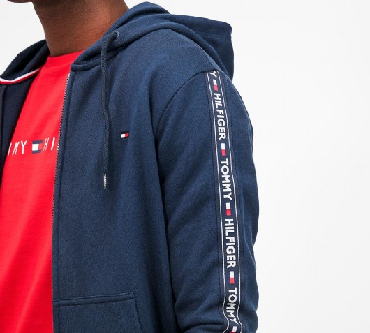 tommy hilfiger colour block tape track top