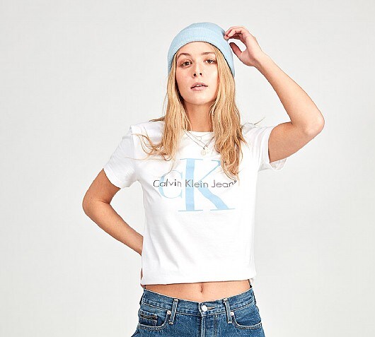 Calvin Klein Jeans Womens Tanya Box Logo T-Shirt