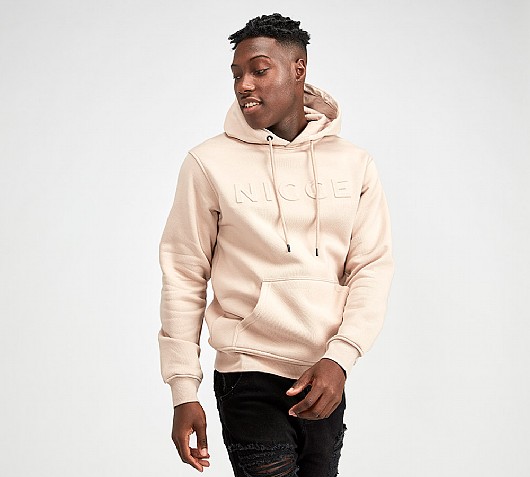 Nicce Embossed Hooded Top