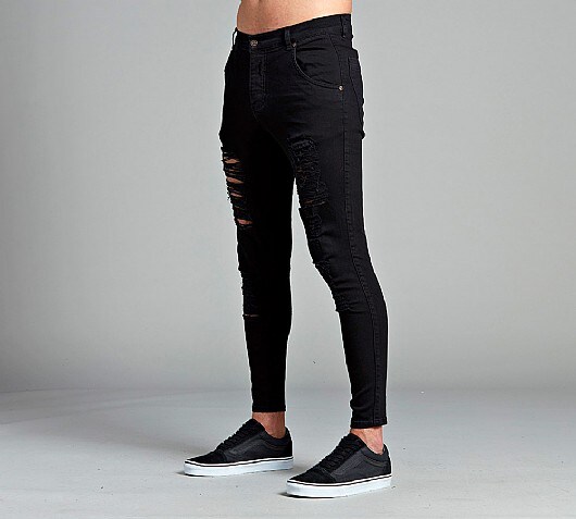 Sik Silk Distress Skinny Jean