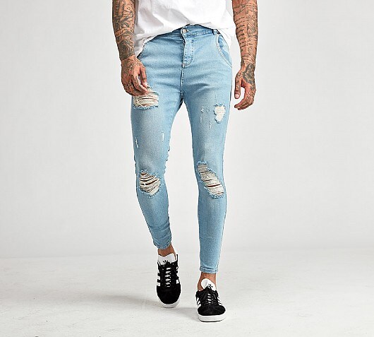 Sik Silk Skinny Distressed Denim Jean