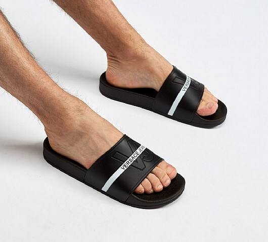 Versace Jeans Tape Logo Slide
