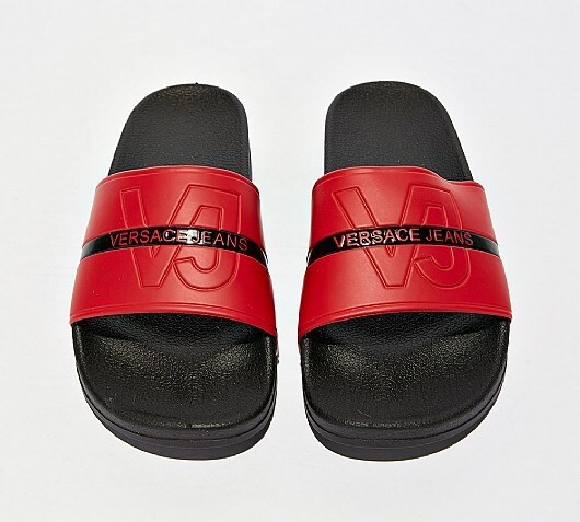 Versace Jeans Tape Logo Slide