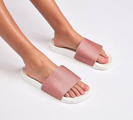 Kaltur Womens Glitter Slide