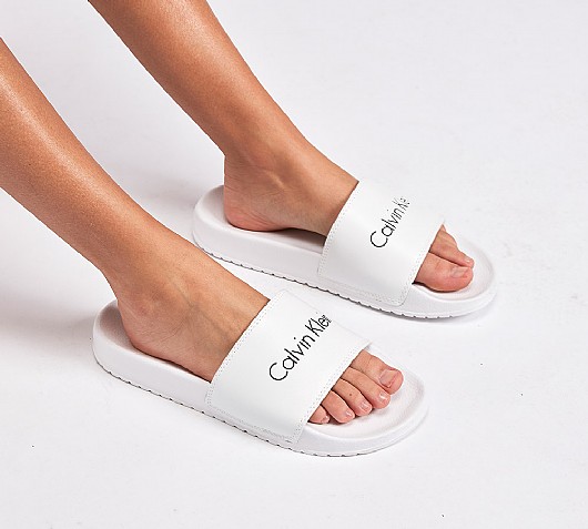 Calvin Klein Womens Linear Slide 