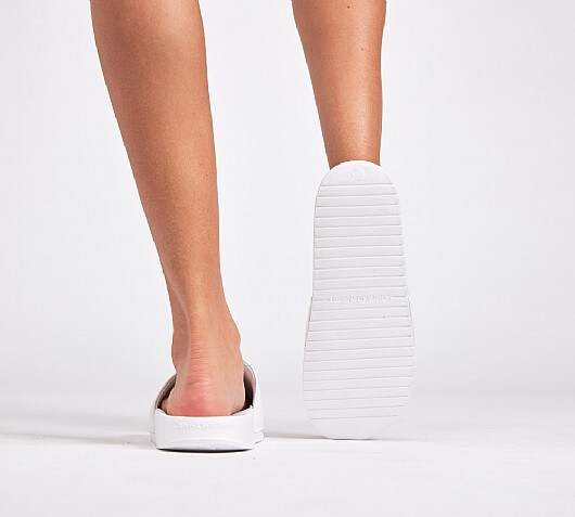 calvin klein womens linear slide