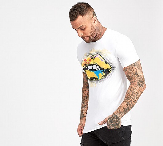 Antony Morato Paint Splat Lips T-Shirt