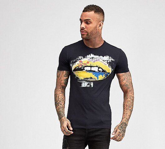 Antony Morato Paint Splat Lips T-Shirt