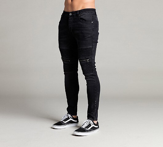 Condemned Nation Louth Biker Zip Denim Jean