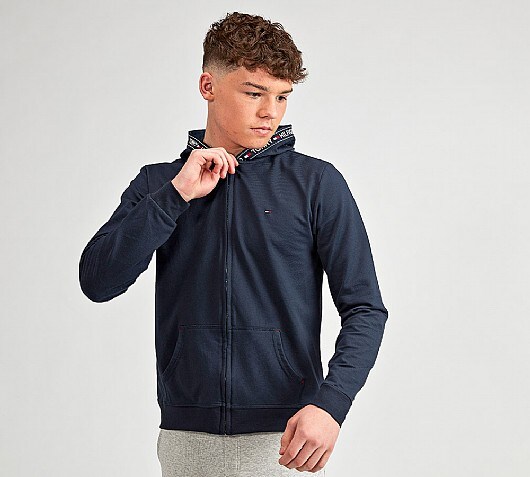 Tommy Hilfiger Junior Full Zip Tape Hooded Top