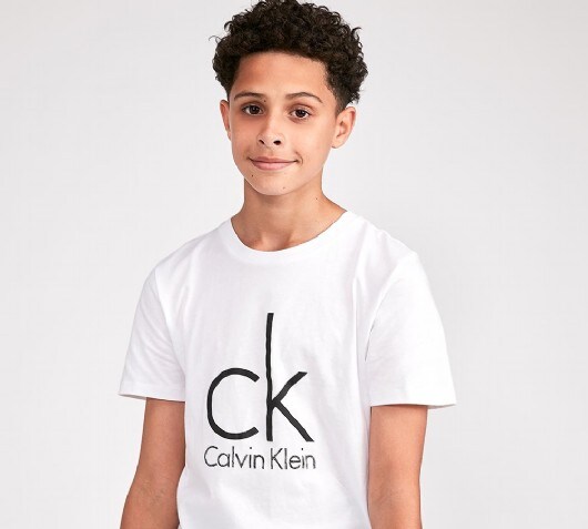 calvin klein plain black t shirt
