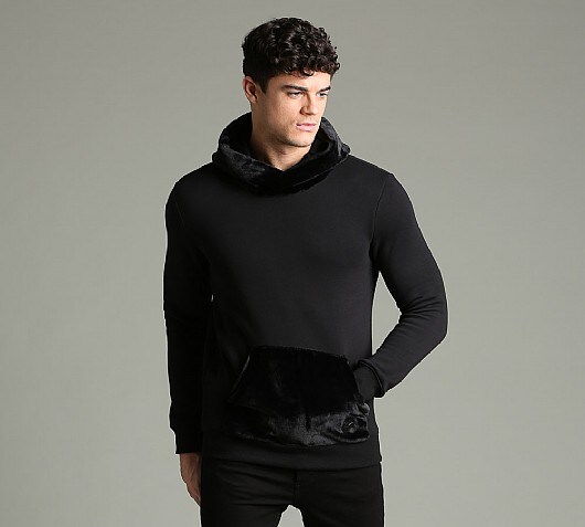 Project X Paris Fur Velour Overhead Hooded Top