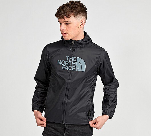 the north face junior windwall full zip jacket black