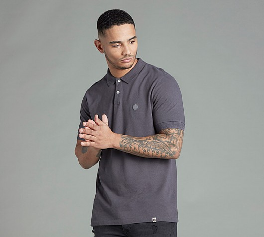 Pretty Green Pique Racking Collar Polo Shirt