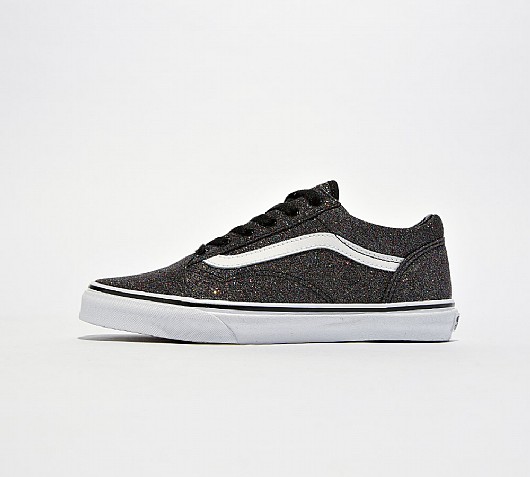 black vans with glitter sole