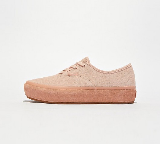 Vans Womens Authentic Platform Suede Outsole Trainer