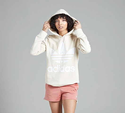 adidas Originals Womens Large Logo Trefoil Hooded Top