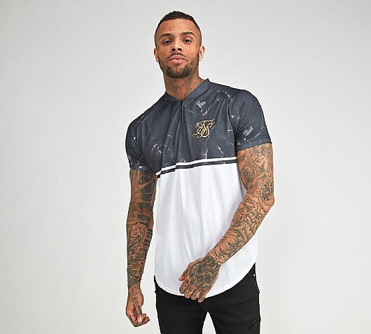 Sik Silk Marble Baseball T-Shirt